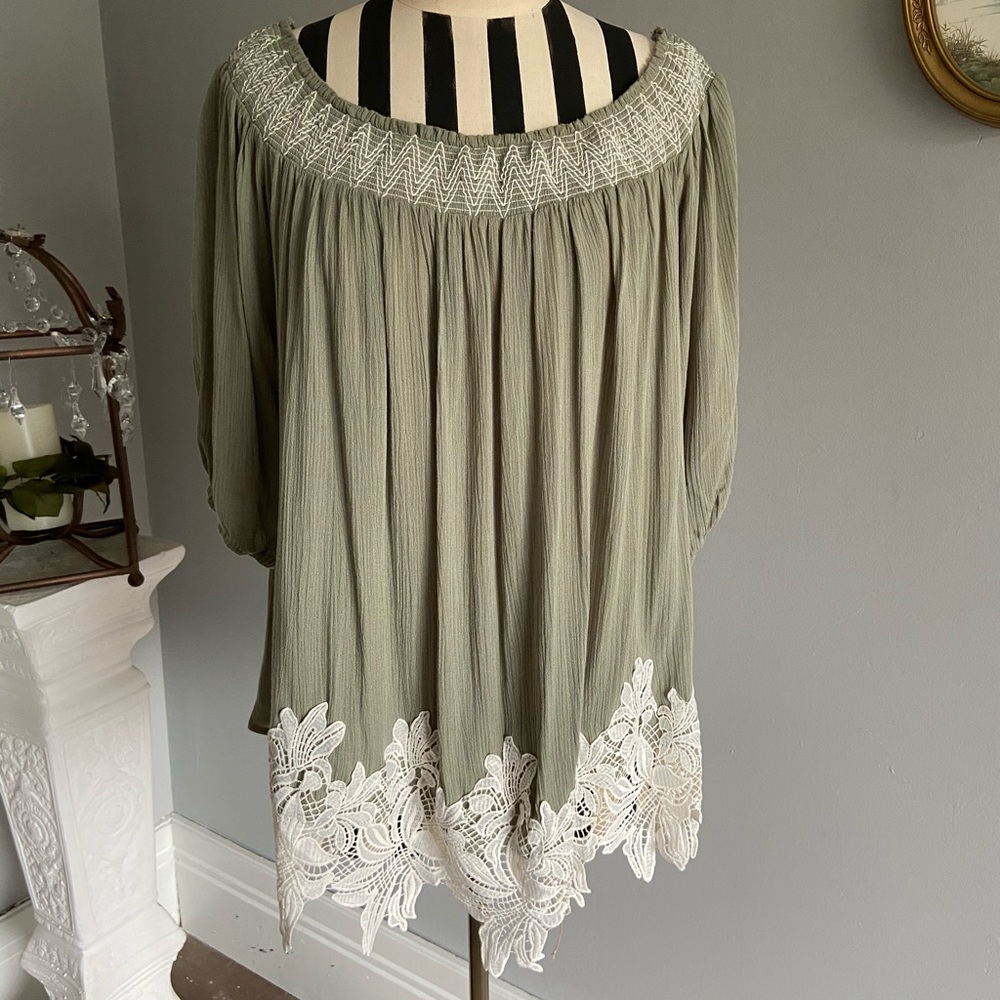 Kori boutique off the shoulder blouse